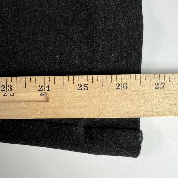 Spanx Super Smooth Pants Women's 27x26* Ponte Flare Crop Front Seam Black Tag M - Picture 12 of 16